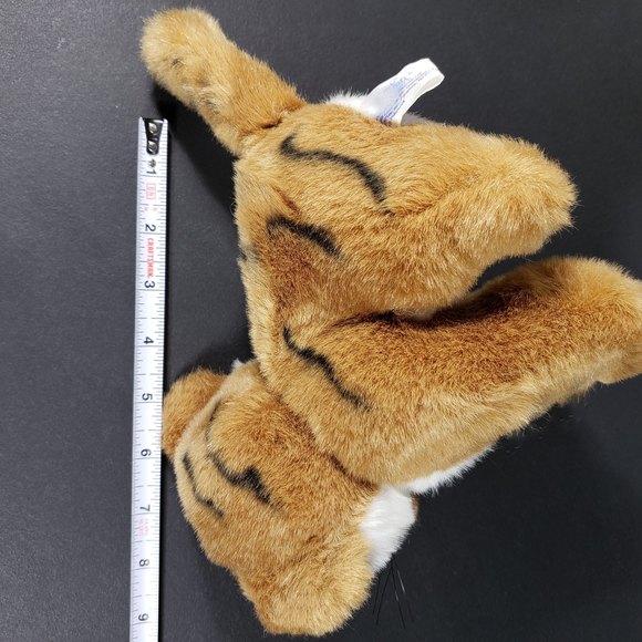 Vintage Toys R Us Tiger Cub Plush Soft Classics 1995 7 in Long w/ Neck Tush Tags - Picture 8 of 8